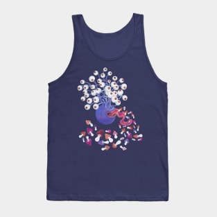 Mushroom cute monster Tank Top